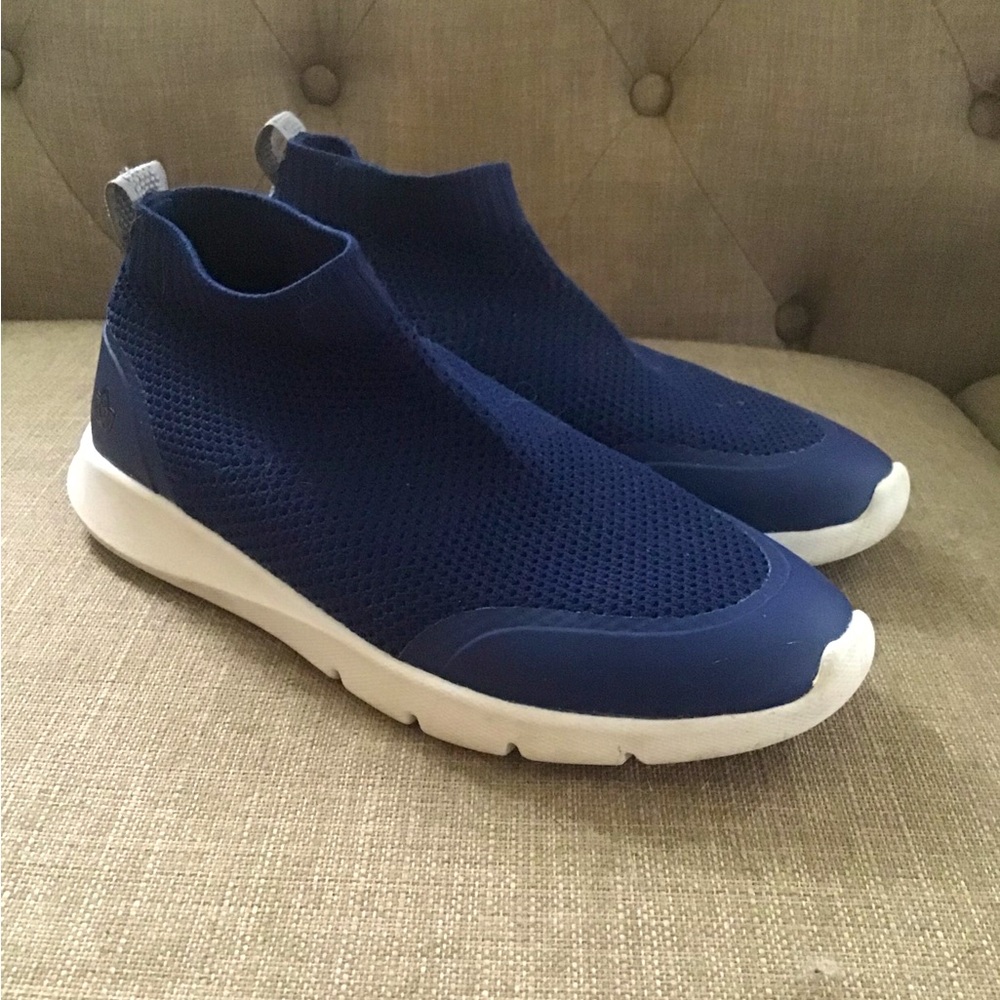 Spenco Womans Blue Stretch Slip On Sneaker 7 Comfort